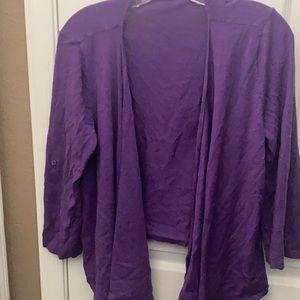 FINAL MARKDOWN Peter nygard flyaway open front cardigan large